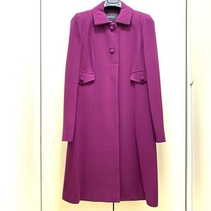 RAOUL 100% Wool Magnolia Purple Coat